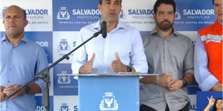 Bruno diz que ele e Neto protegeram mais encostas que gestões anteriores na prefeitura e no governo