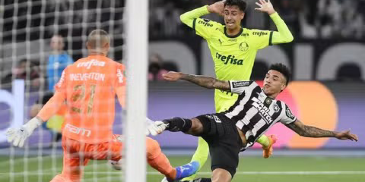 Botafogo vence Palmeiras e abre vantagem nas oitavas da Libertadores