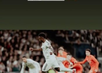 Vini Jr. “homenageia” Jorginho, do Flamengo, após gols de pênalti com pulinho pelo Real Madrid