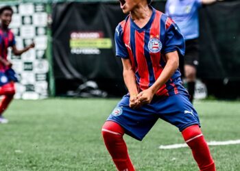 Renan: um dos destaques da base do Bahia segue a todo vapor na sequência da temporada 2026 na Cidade Tricolor